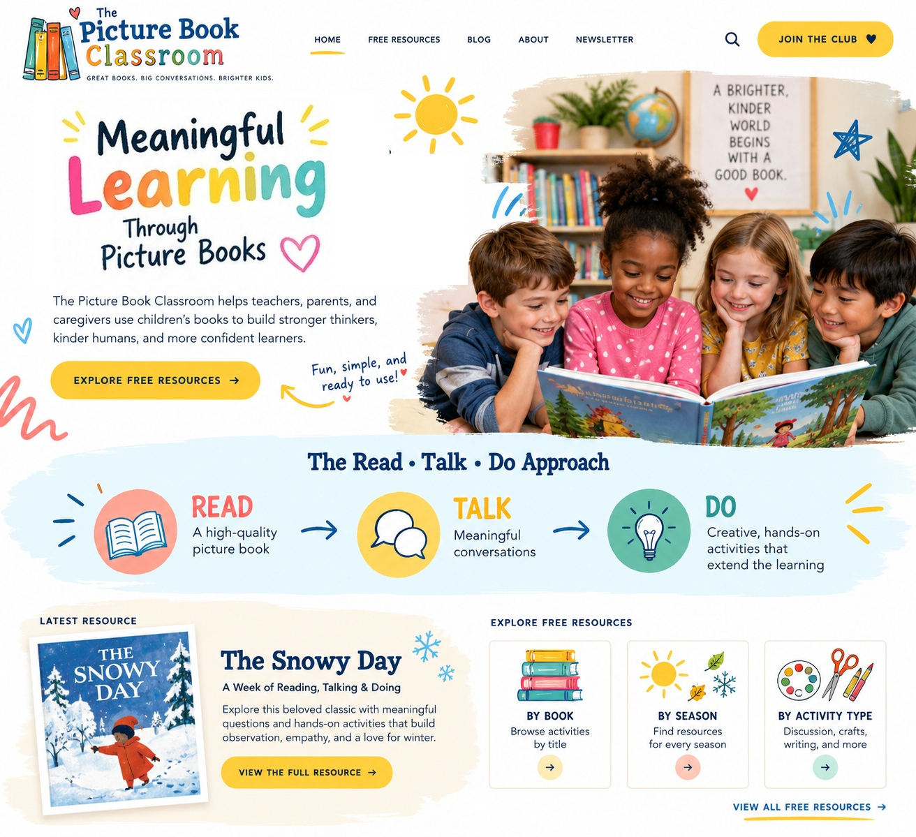 The Picture Book Classroom: meaningful learning through picture books.